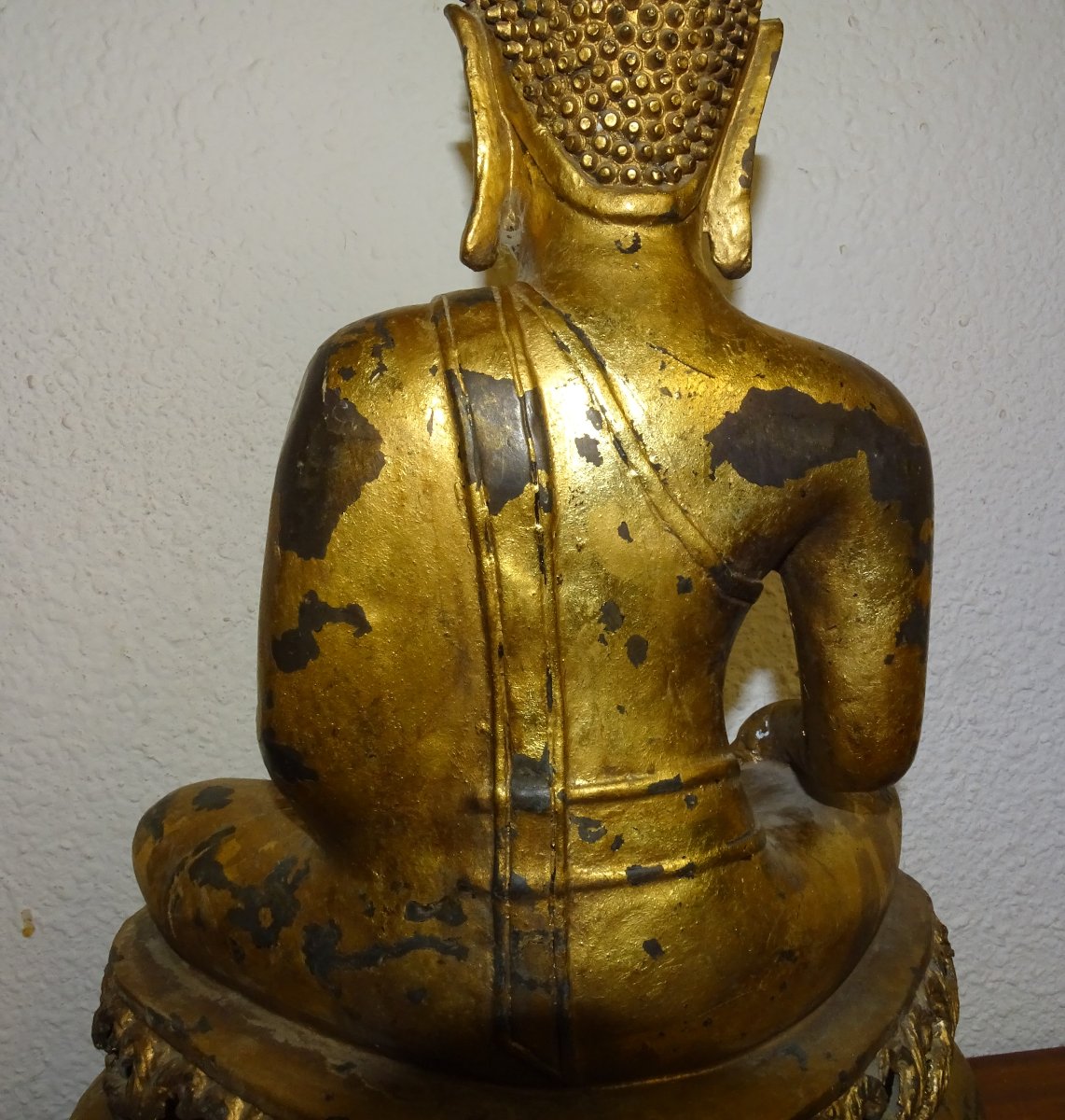 Sakyamuni Buddha, Gilded Bronze, Thailand, 18th Or 19th Century, 56 Cm-photo-7