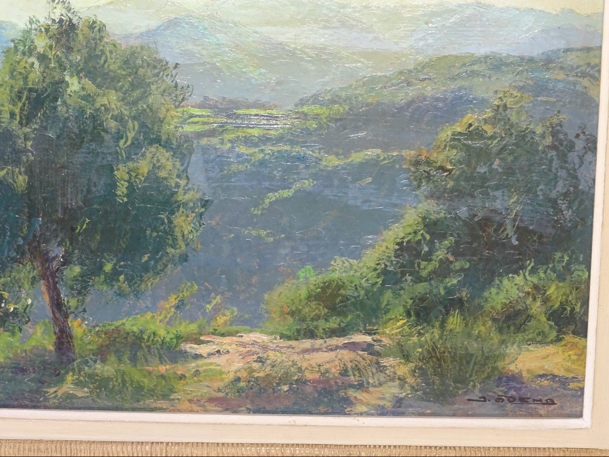 Isidro Odena I Daura (1910-2008) - Sant Hilari en Catalogne, 53 cm x 45 cm-photo-2