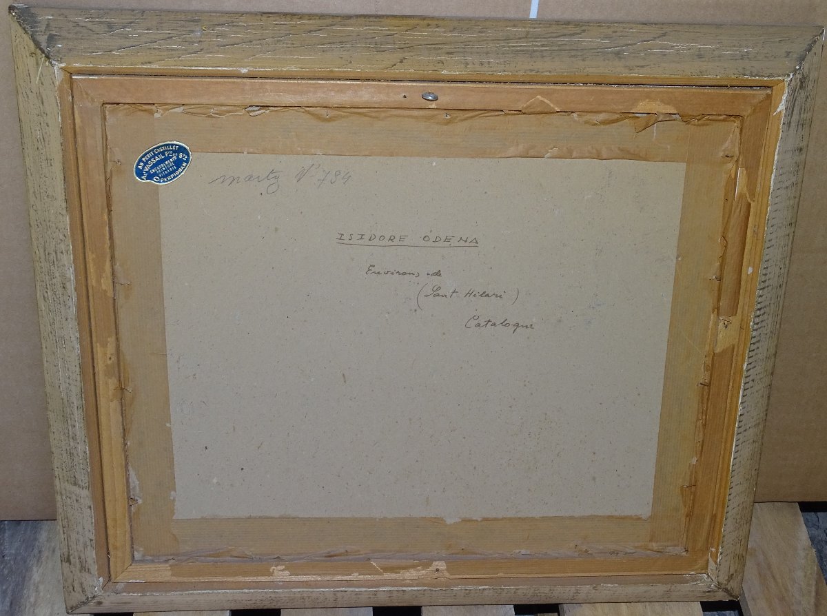 Isidro Odena I Daura (1910-2008) - Sant Hilari en Catalogne, 53 cm x 45 cm-photo-1