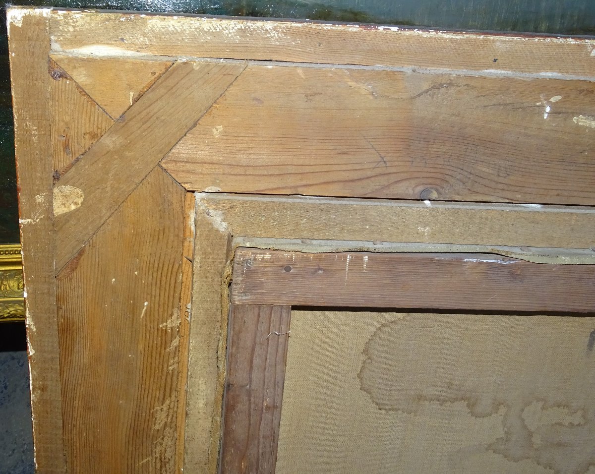 Charles Fantini 1851 Portrait De Femme Ecole Française Du XIXème Siècle Huile/toile-photo-5