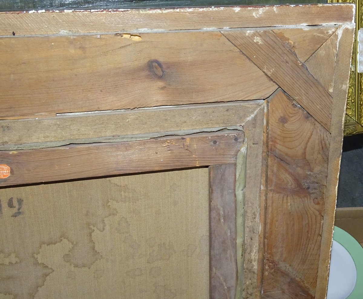 Charles Fantini 1851 Portrait De Femme Ecole Française Du XIXème Siècle Huile/toile-photo-6