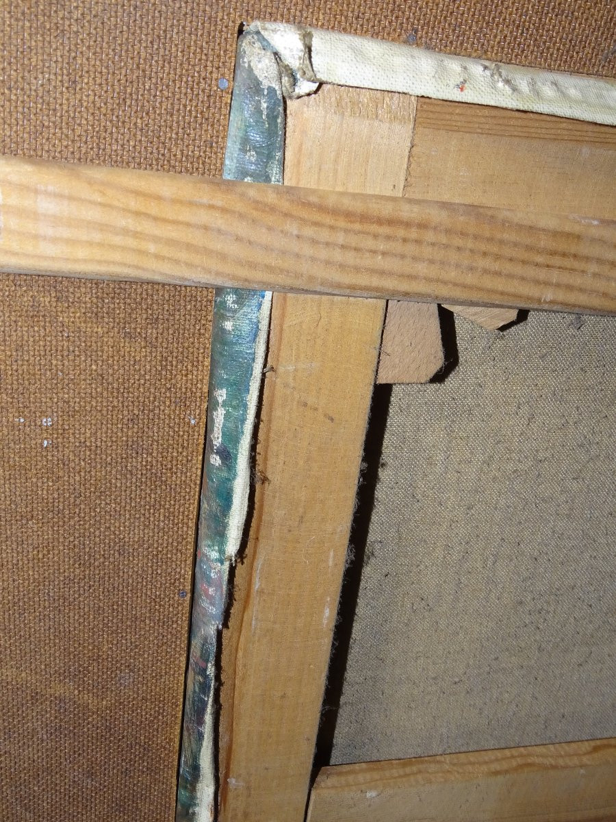 Marcel PARTURIER (1901-1976) La berge a moisson, huile/toile-photo-6