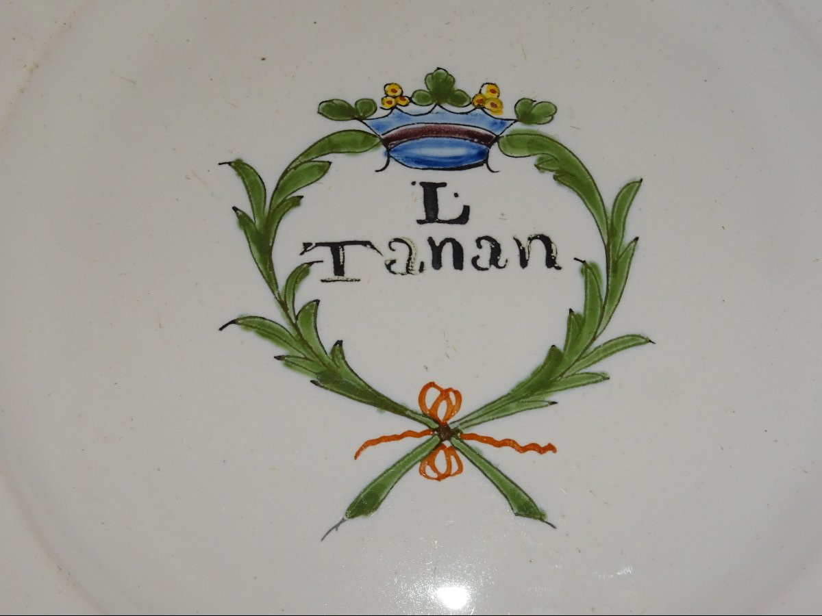 NEVERS, fin XVIIIe. ASSIETTE révolutionnaire "L.TANAN"-photo-3