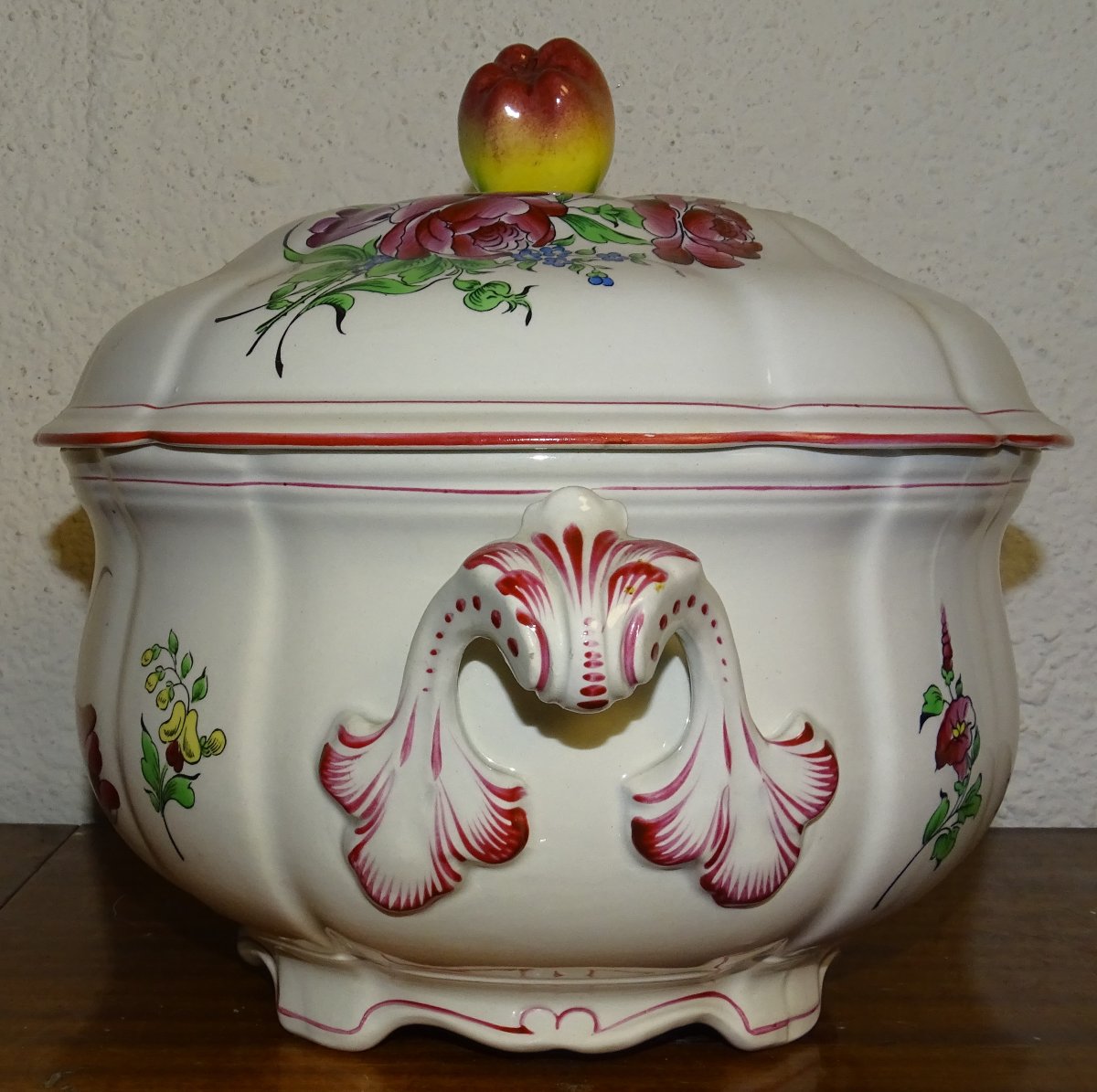 Lunéville - Soup Tureen In Polychrome Earthenware With Reverbère Decor - Signed-photo-4