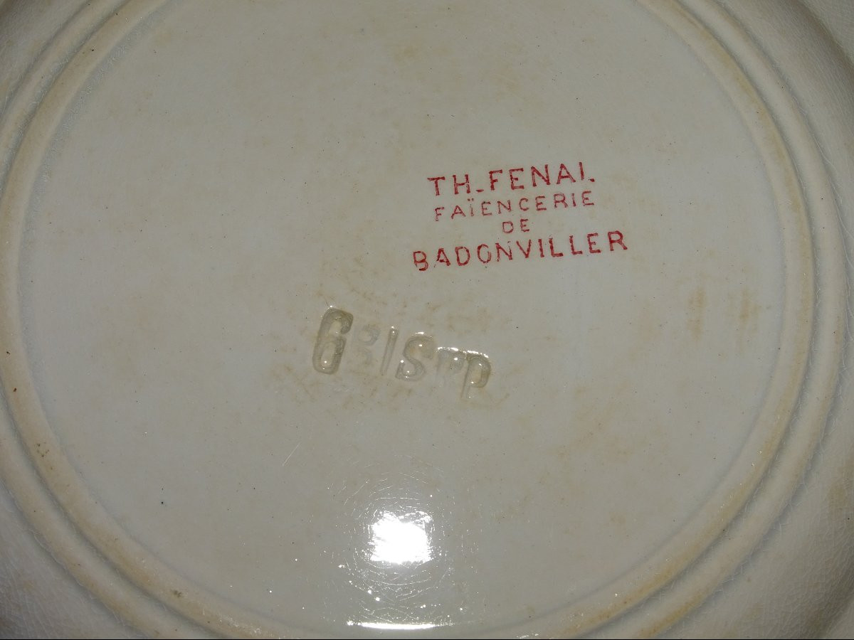 8 Faïencerie Th Fenal De Badonviller Talking Military Plates-photo-6