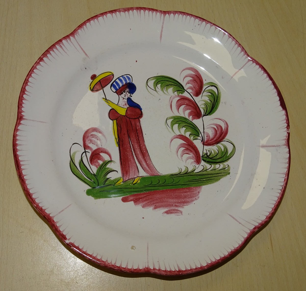 Assiette des Islettes - Mme Bernard à l'ombrelle - XIXème