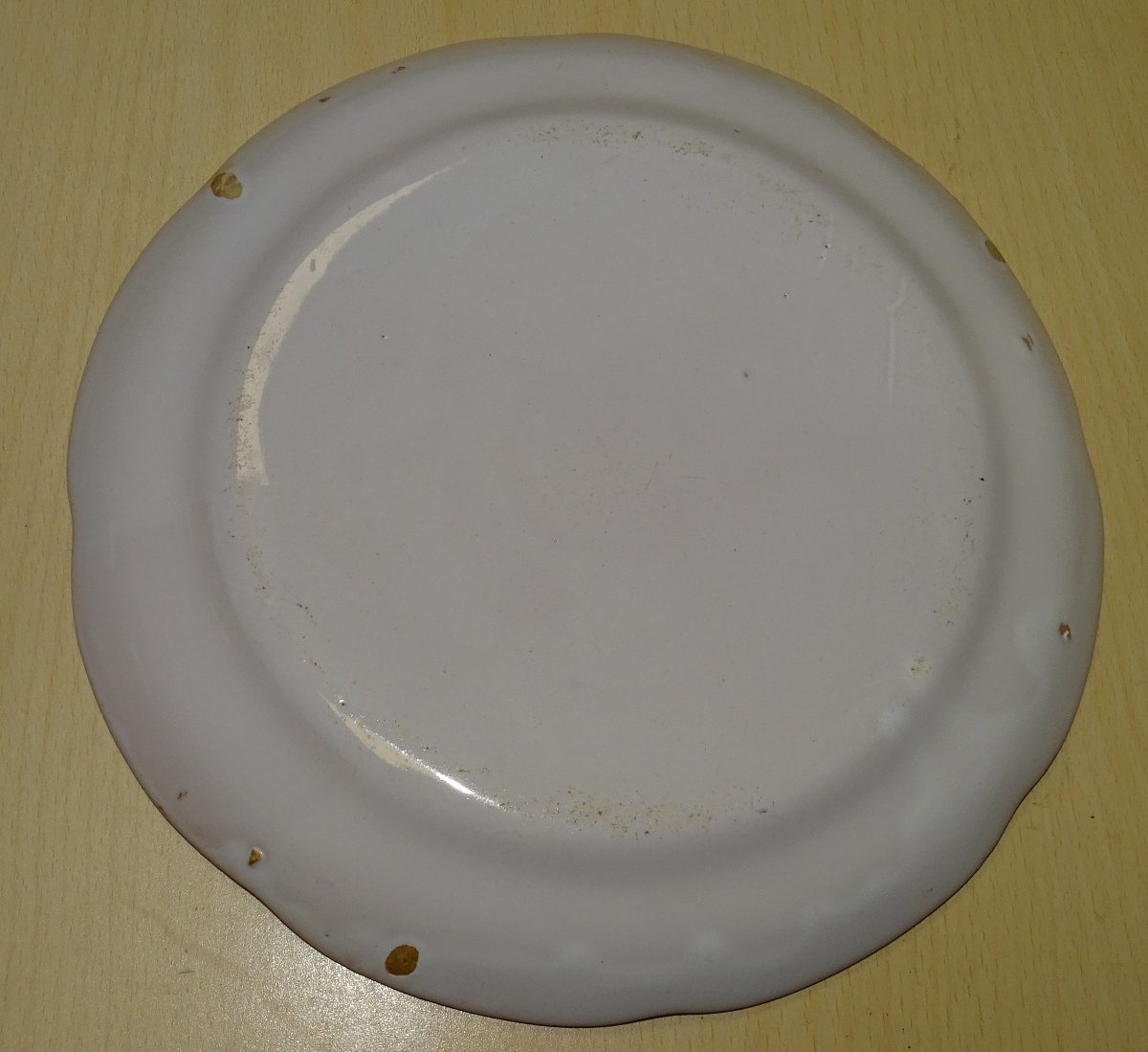 Plate From Islettes - Decorated With 2 Roosters And A Basket - 19th Century-photo-2