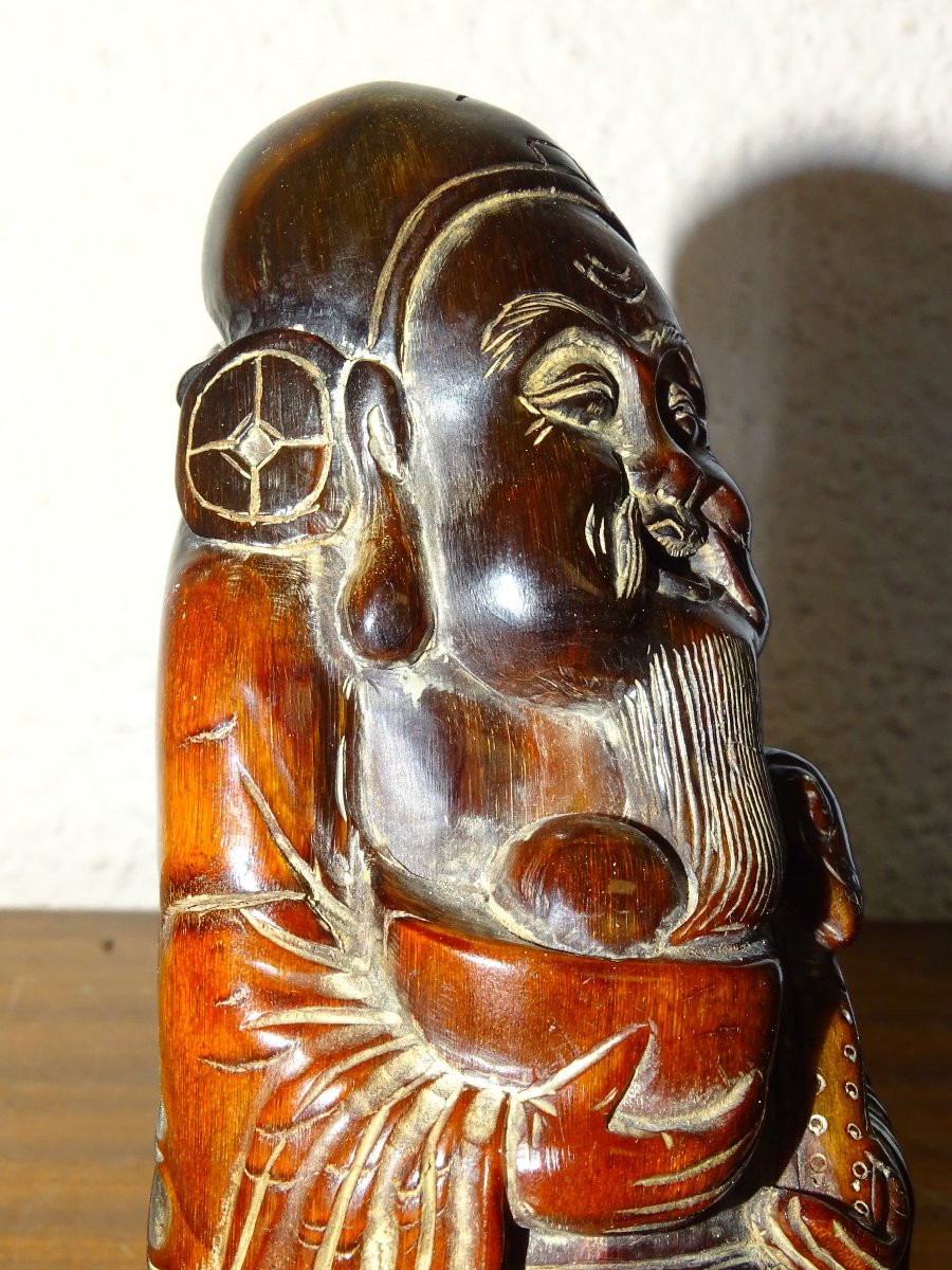 Shoulao Horn Sculpture, China, 19th Century-photo-7