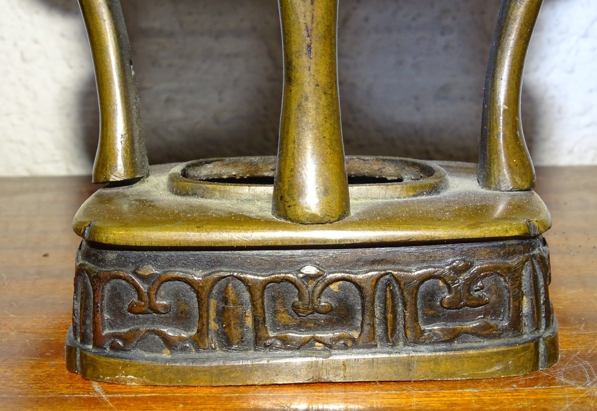 paire de brule parfum ou Pot Couvert En Bronze ,chine , XIXème siècle-photo-5