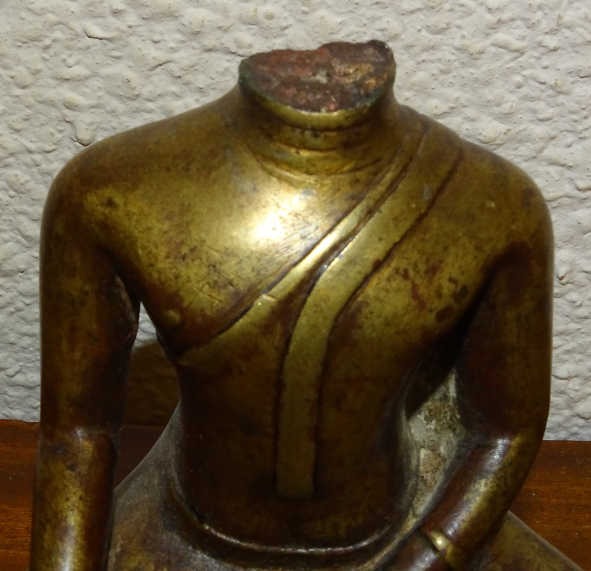 ancien bouddha de temple en Bronze, asie, XVIIIème-photo-4