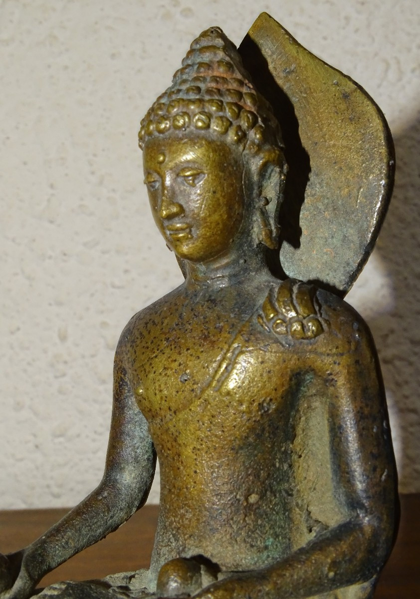 Bronze Temple Buddha, Asia, 18th Century