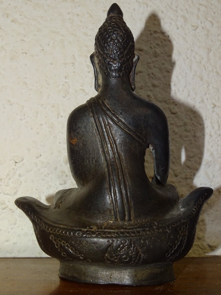 Bronze Temple Buddha, Asia, 18th Century-photo-2