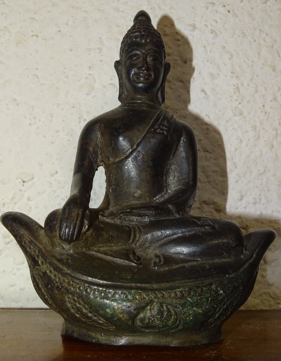 Bronze Temple Buddha, Asia, 18th Century