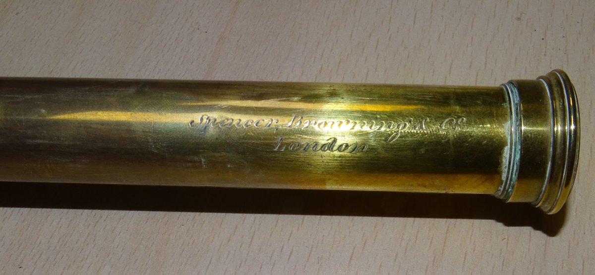 Spencer Browning, London, Marine Spyglass 19th Century-photo-2