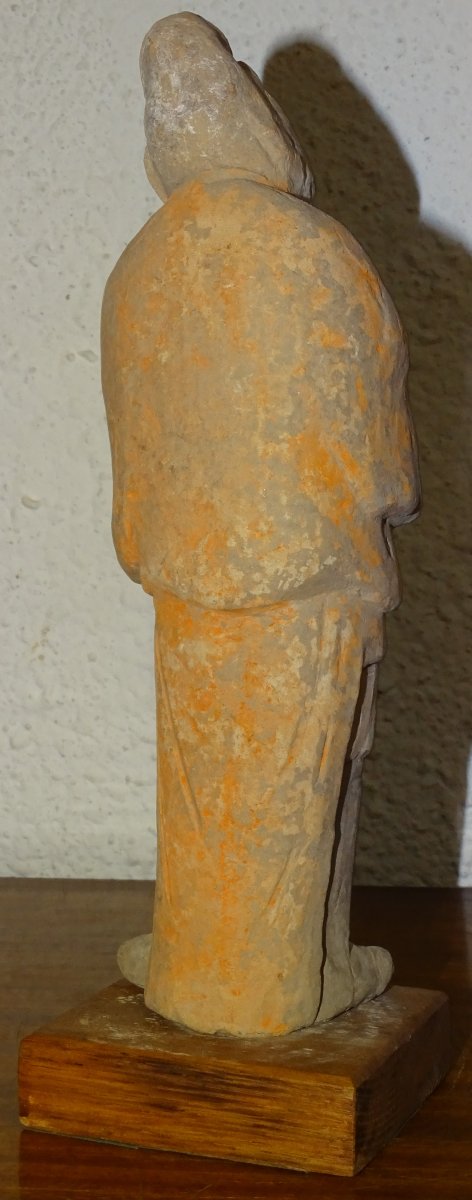 Tang, Antique Terracotta Sculpture, 18th Century Or Earlier, China-photo-4