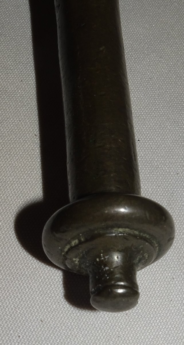 Antique Bronze Apothecary's Mortier Or Pilon From The 17th Or 18th Century-photo-1