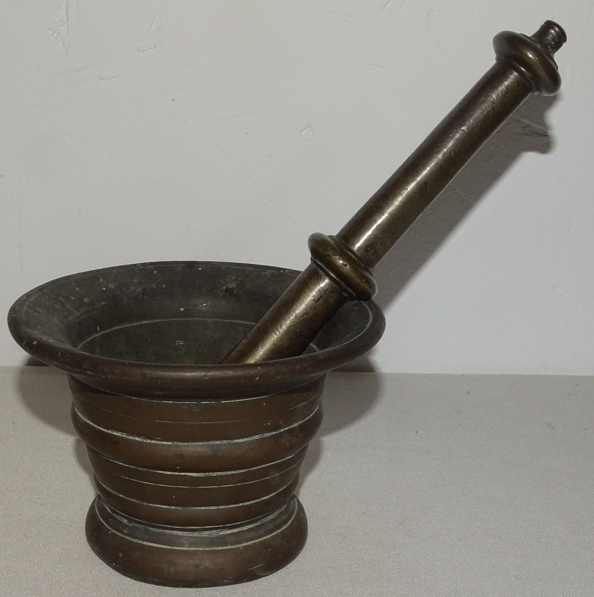 Antique Bronze Apothecary's Mortier Or Pilon From The 17th Or 18th Century
