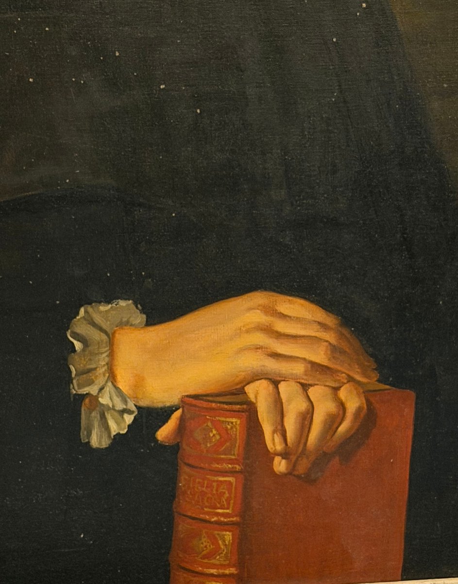 École française, Portrait d’ecclésiastique ou évèque Vers 1750–1770-photo-3