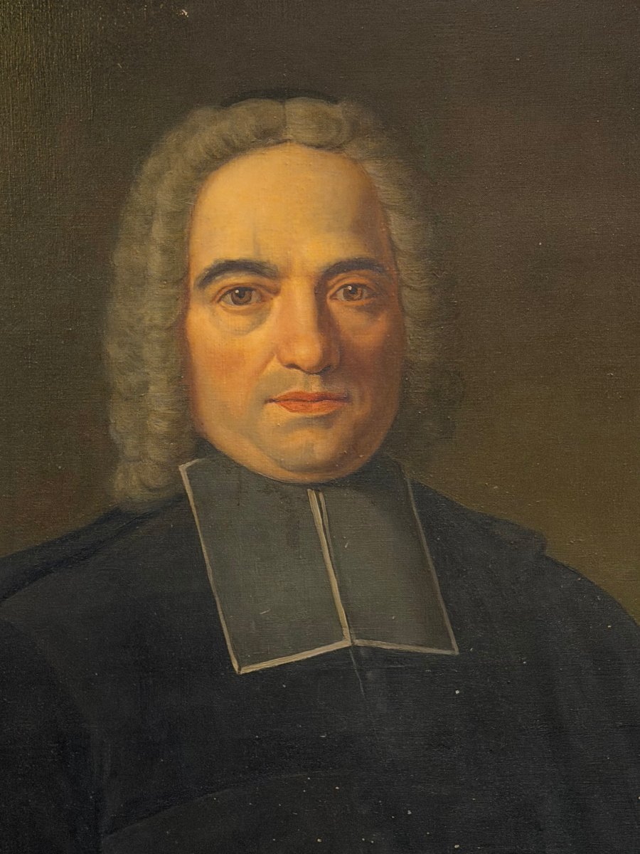 École française, Portrait d’ecclésiastique ou évèque Vers 1750–1770-photo-4