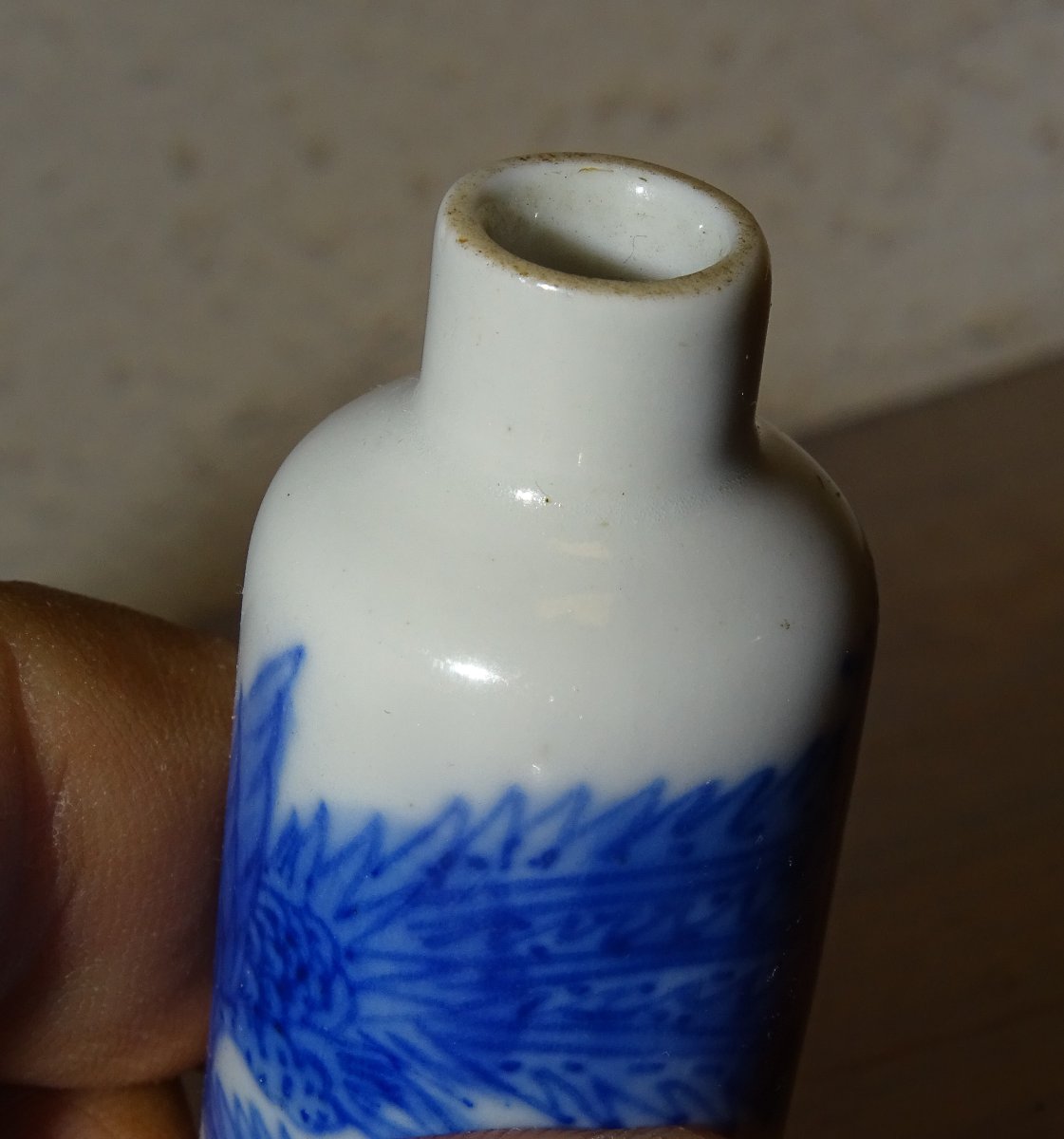 Snuffbox Or Chinese Porcelain Tobacco Bottle, 19th Century-photo-4