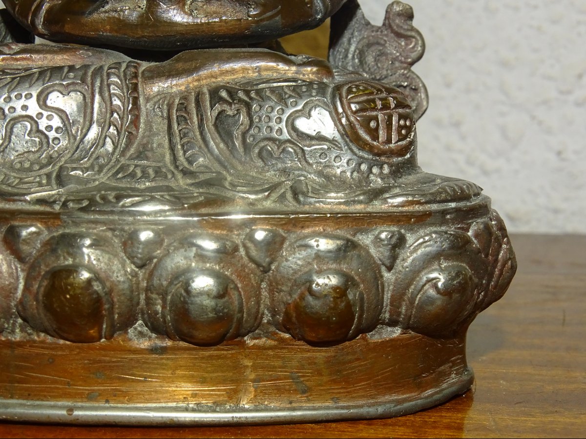 Statue bronze boudda tibet,  Aparmita / Amitayus-photo-2