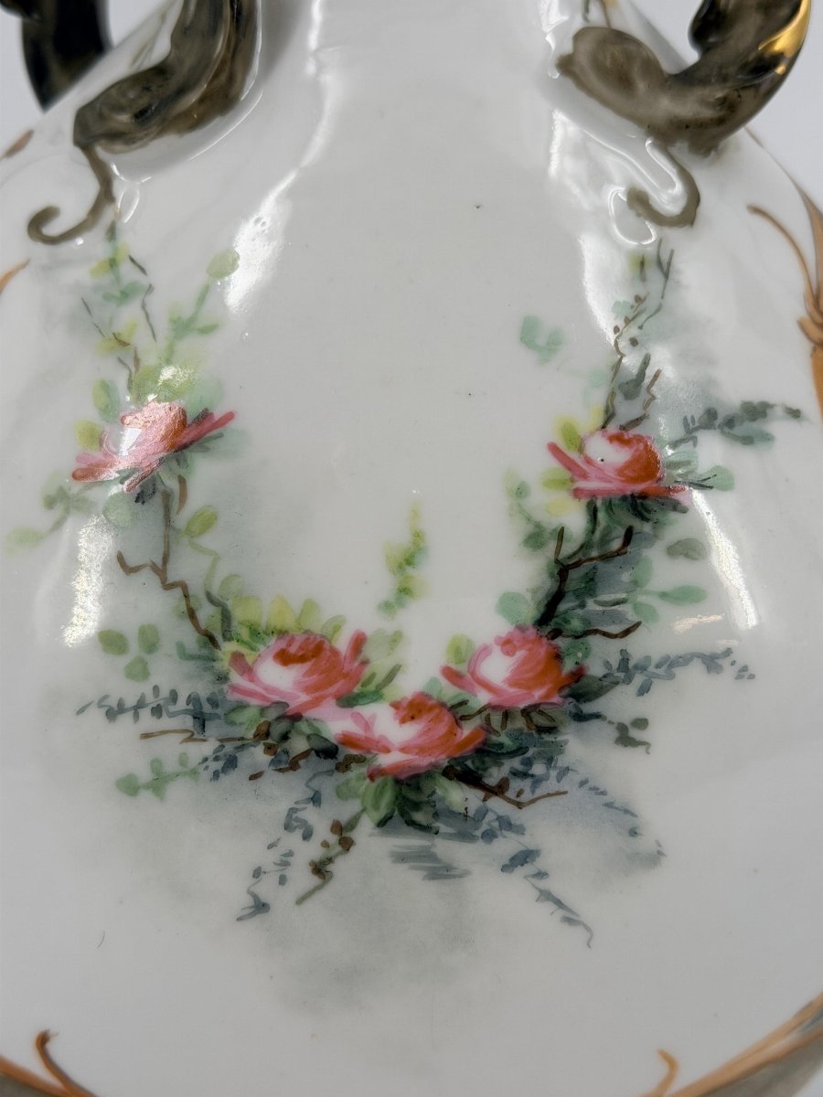 paire de vases LIMOGES Manufacture Jean POUYAT (1890-1932)-photo-1