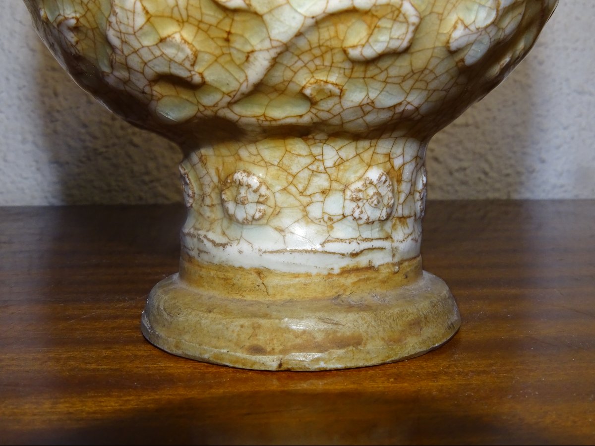 ancienne céramique chinoise, vase émaillé, chine, XIXème ou anterieur-photo-4