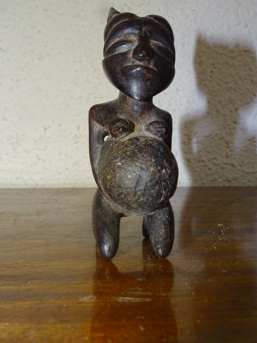 Antique Songyé Statuette? Reliquary, Early 20th Century-photo-4
