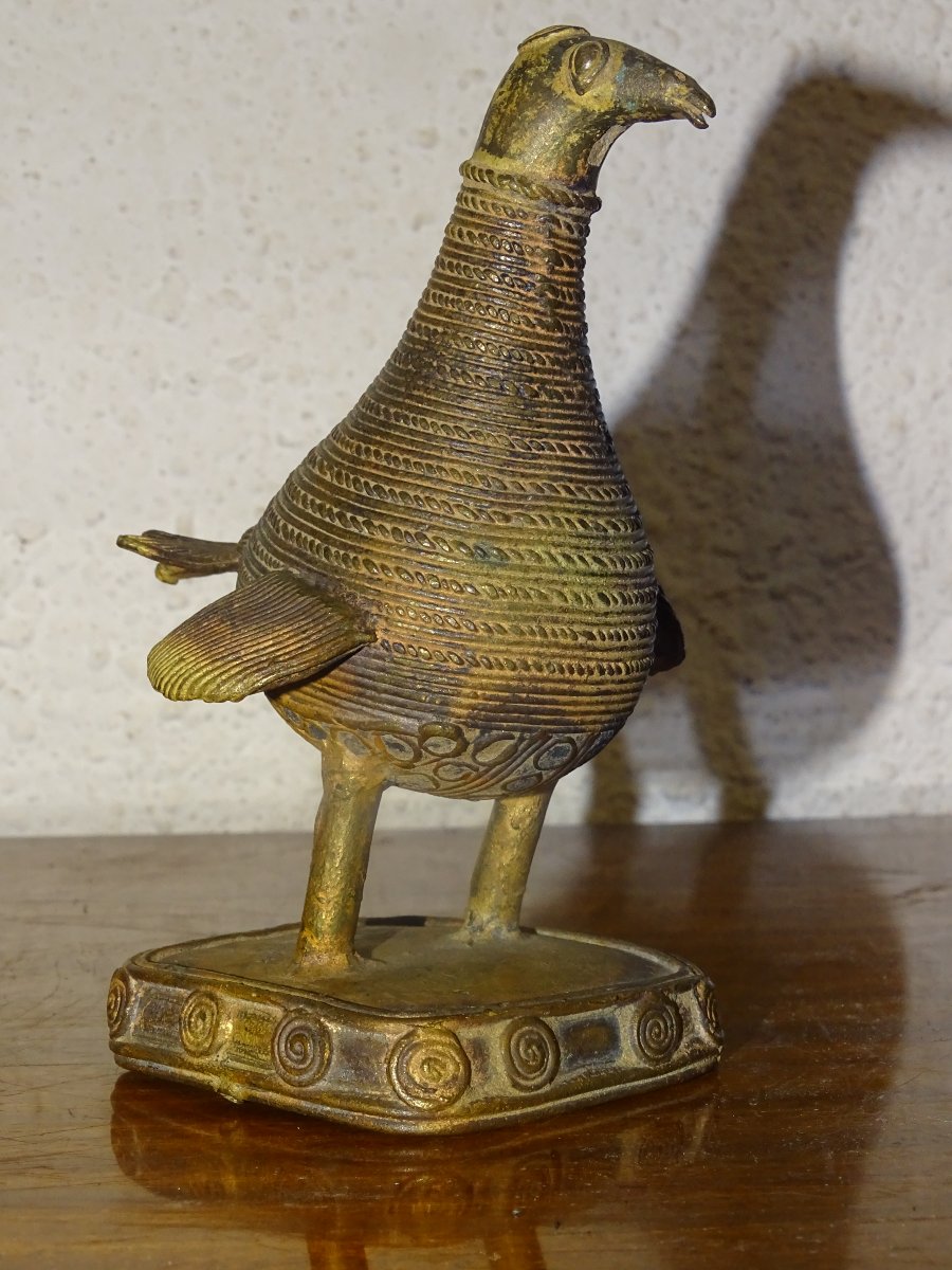 Antique Bronze, Bird Or Hen, China, Asia, Early 19th Century