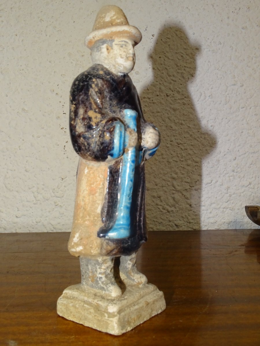 Chinese Statue From The Ming Dynasty - Sancai - 1638/1644 Ad-photo-2