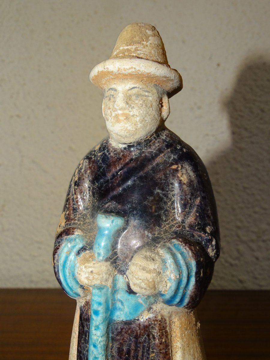 Chinese Statue From The Ming Dynasty - Sancai - 1638/1644 Ad-photo-1