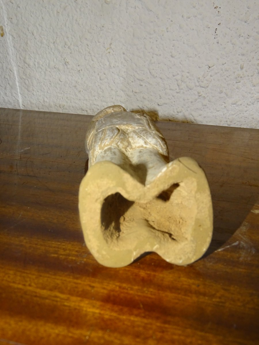Statuette en céramique émaillée d'un homme, dynastie Tang, VIIIe siècle-photo-2