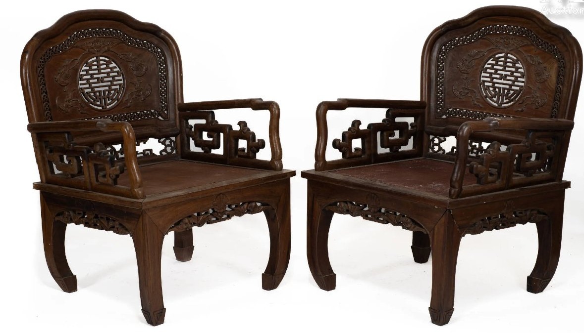 Paire de fauteuils, indochine, vietnam, XIXème