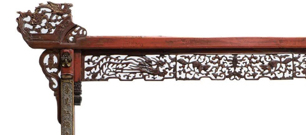 ancien KIMONO-KAKE ou porte kimono, quing, fin XIXème-photo-3