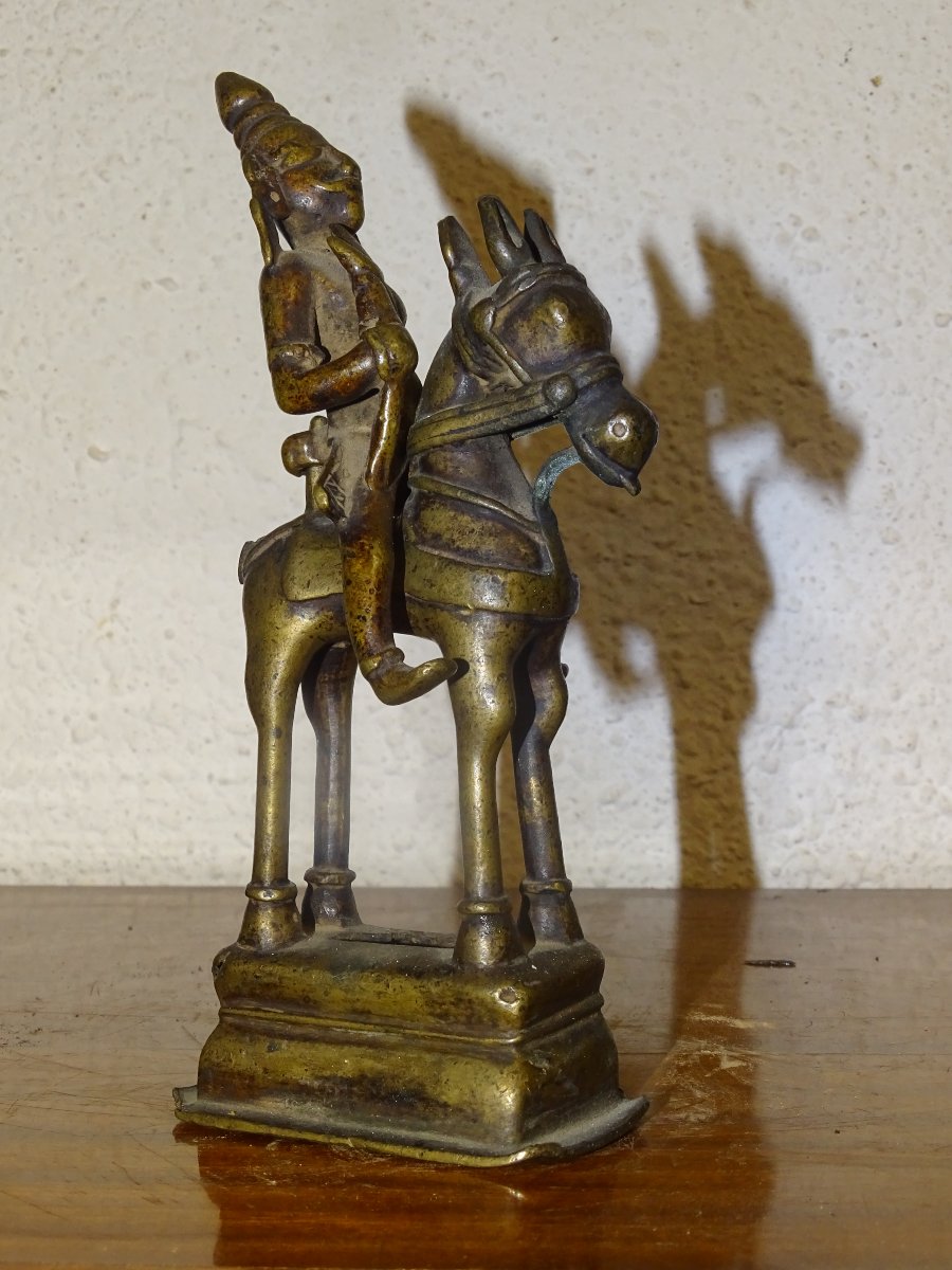 Brass Statue Of Khandoba, India, 18th Century