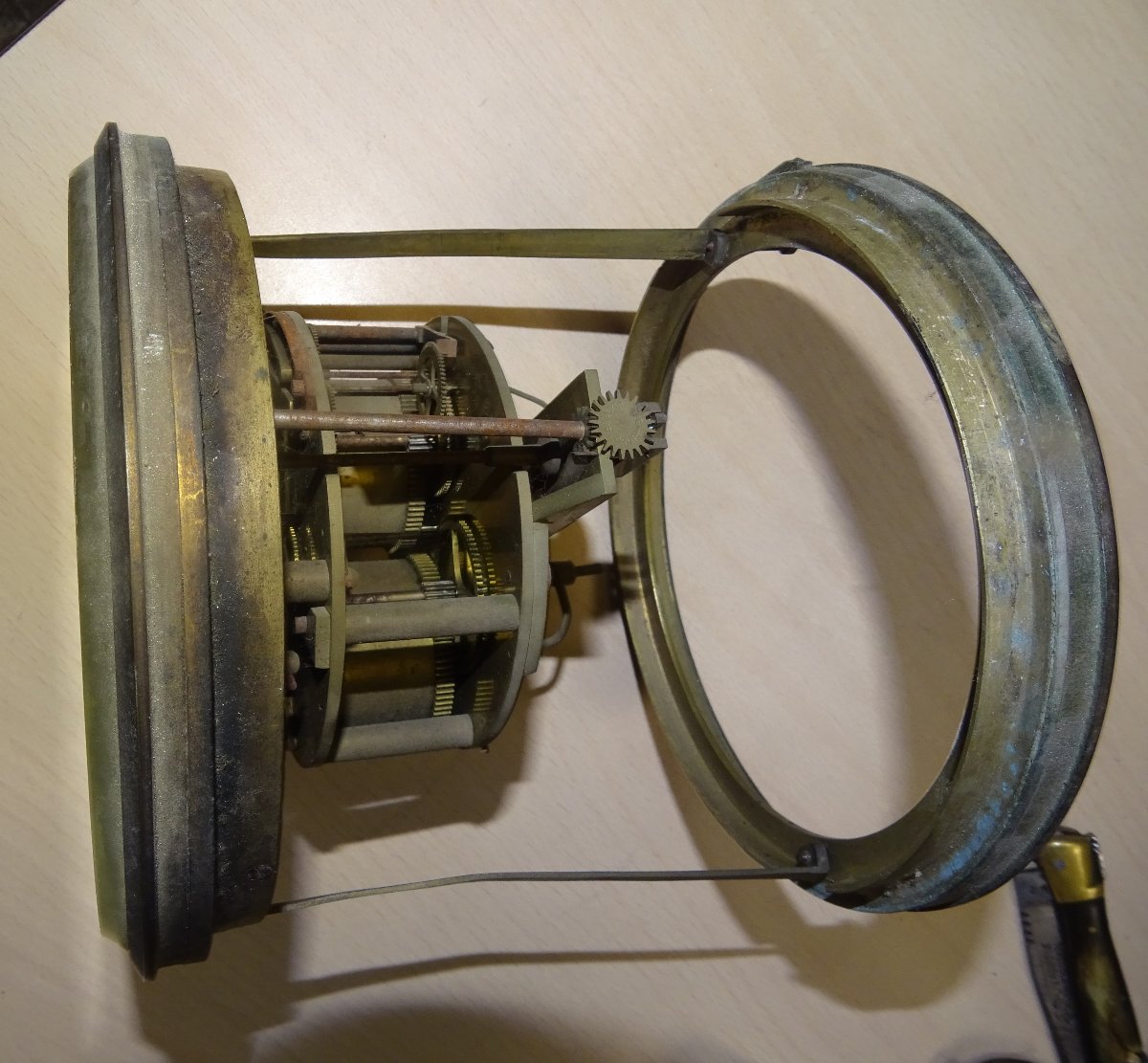 ancien mouvement brocot de pendule, horloge, XIXème-photo-2