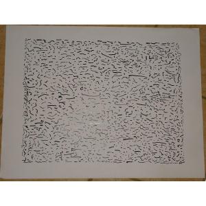 Henri Michaux (1899-1984) Ink On Paper Original Signed