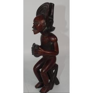 Statue Chokwe / Tshokwe, Rd Congo, Collection Du Docteur Jean Redor.