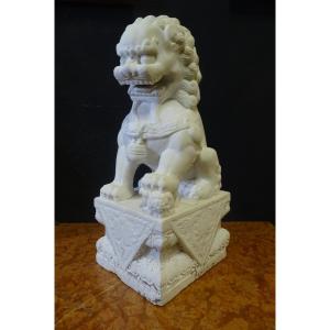 Antique 19th Century Marble Fo Dog