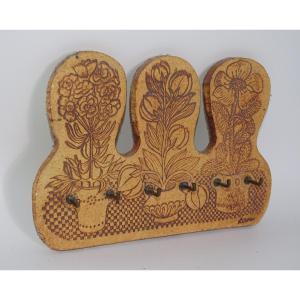 Porte-clé en céramique de Roger Capron des années 50