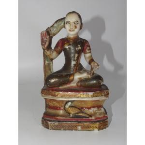 Bouddha en marbre blanc - Birmanie 18eme siècle - Asie