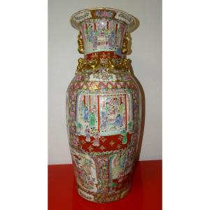 Impressive Canton Vase, 92 Cm, China, 19th Century, Perfect Condition