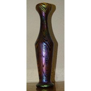 Large Loetz Or Kralik Vase, 36 Cm Circa 1900