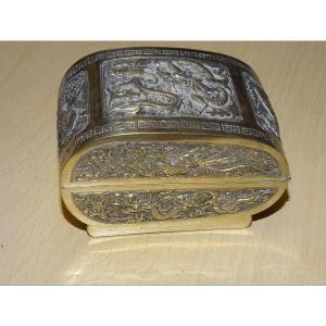 Boite a betel En Argent, Asie Du Sud Est, Début Du XXeme