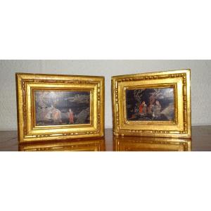 Pair Of 18th Century Coromandel Panels, Louis XVI Gilded Frames