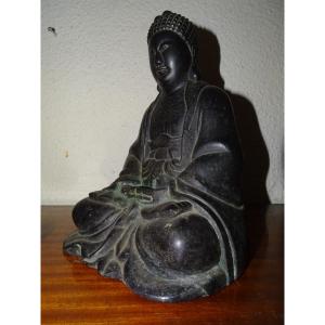19th Century Bronze Seated Buddha