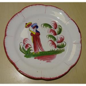 Assiette Des Islettes - Mrs. Bernard With Parasol - 19th Century