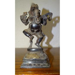 Bronze Statue Of A Dancing Ganesha, India, 19th Century