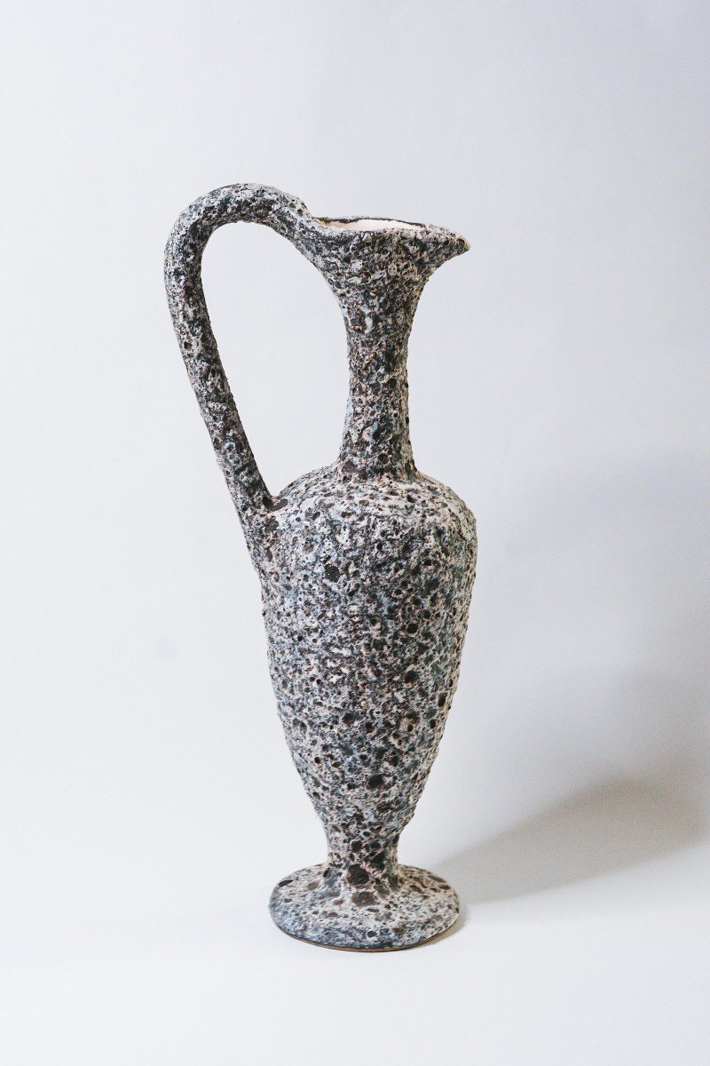 Vase Zoomorphe Céramique Signé Alain Rufas Vallauris 1950