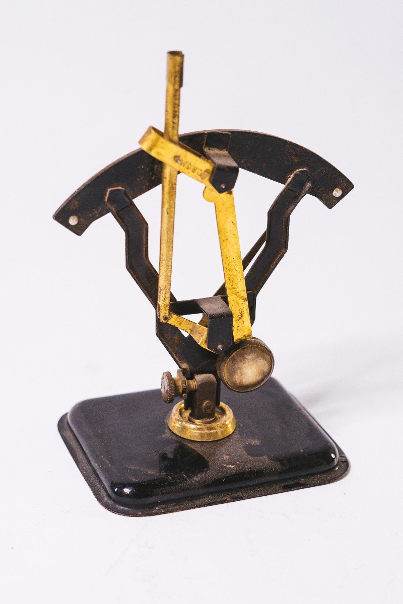 Old Balance Weighs Letter Jmaz Brass And Iron Twentieth Restored-photo-2